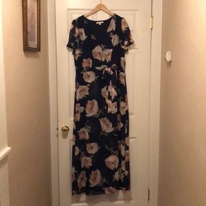 Maxi Wrap Top Floral Dress